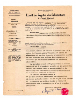 Délibération conseil 1974