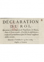 Déclaration du roi en 1764