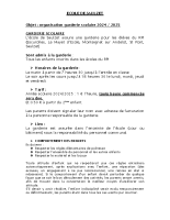 GARDERIE TARIF ET HORAIRES